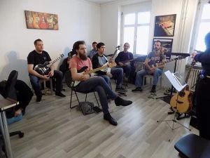 Gruppe gitarre e-gitarre lektion